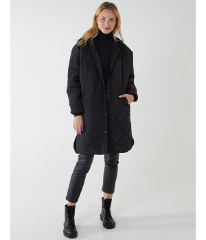 Diamond Quilted Coat