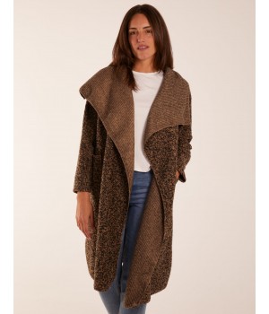 Wool Like Waterfall Cardigan Coat