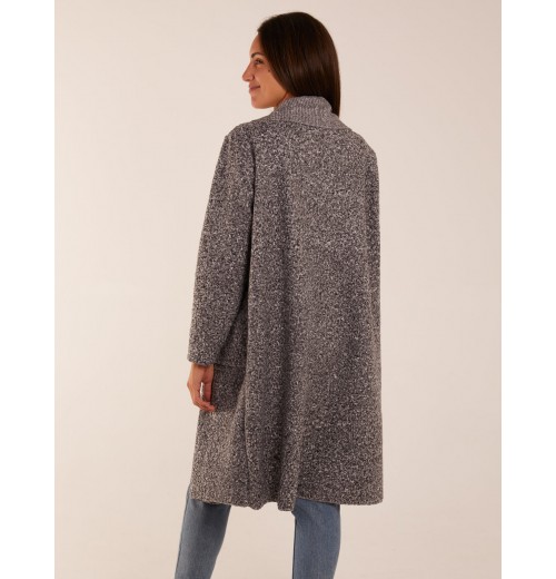 Wool Like Waterfall Cardigan Coat